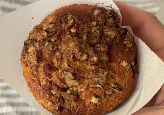 Muffins de plátano saludables con harina de avena