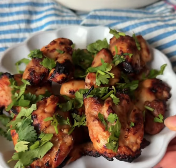 Muslos de pollo con limón en air fryer