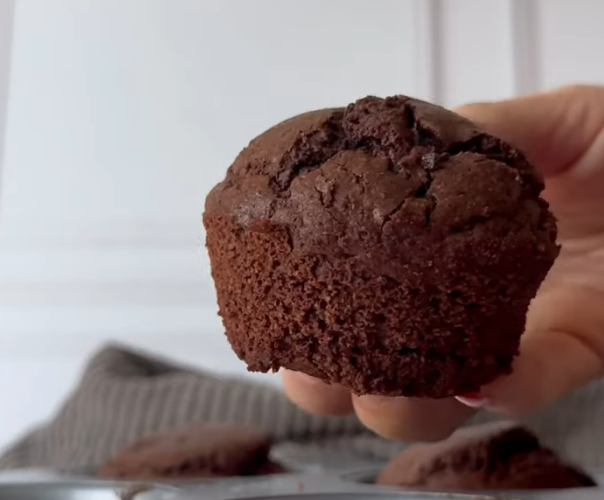 Muffins de chocolate con harina de avena