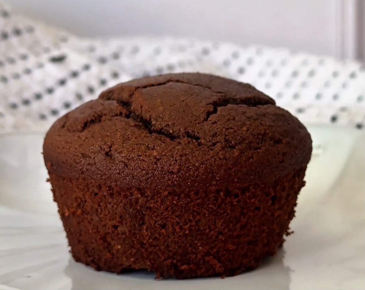 Muffins de chocolate con harina de coco